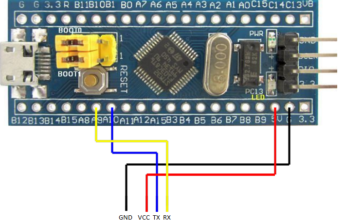 Прошивка stm32 через arduino ide stlink